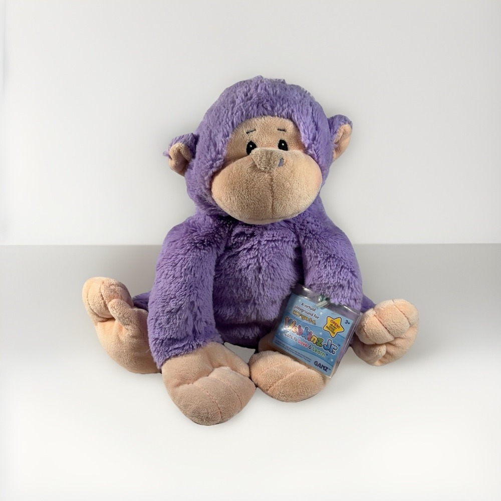 Webkinz Jr. Purple Monkey With Code